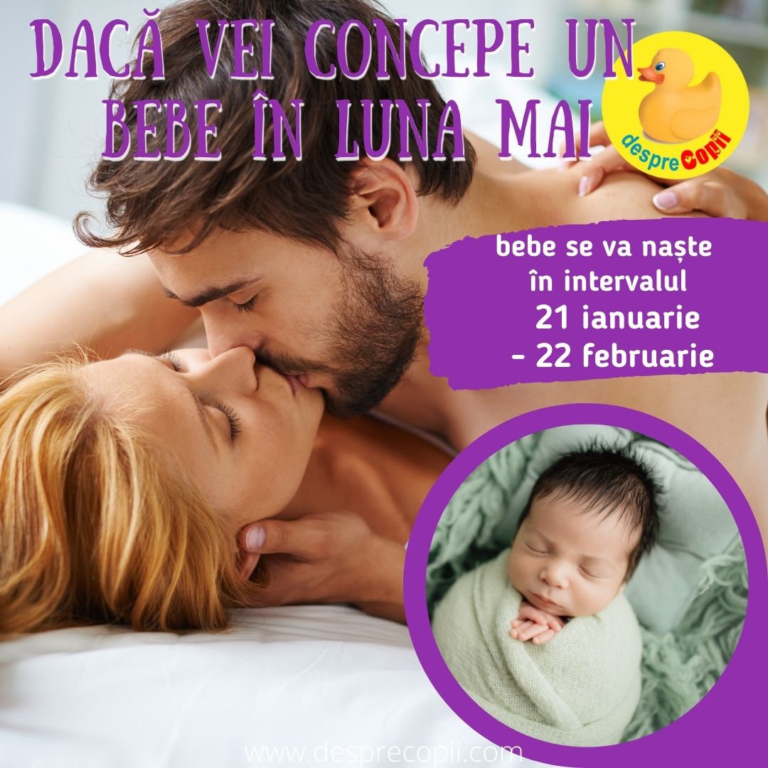 concepere bebe in luna mai